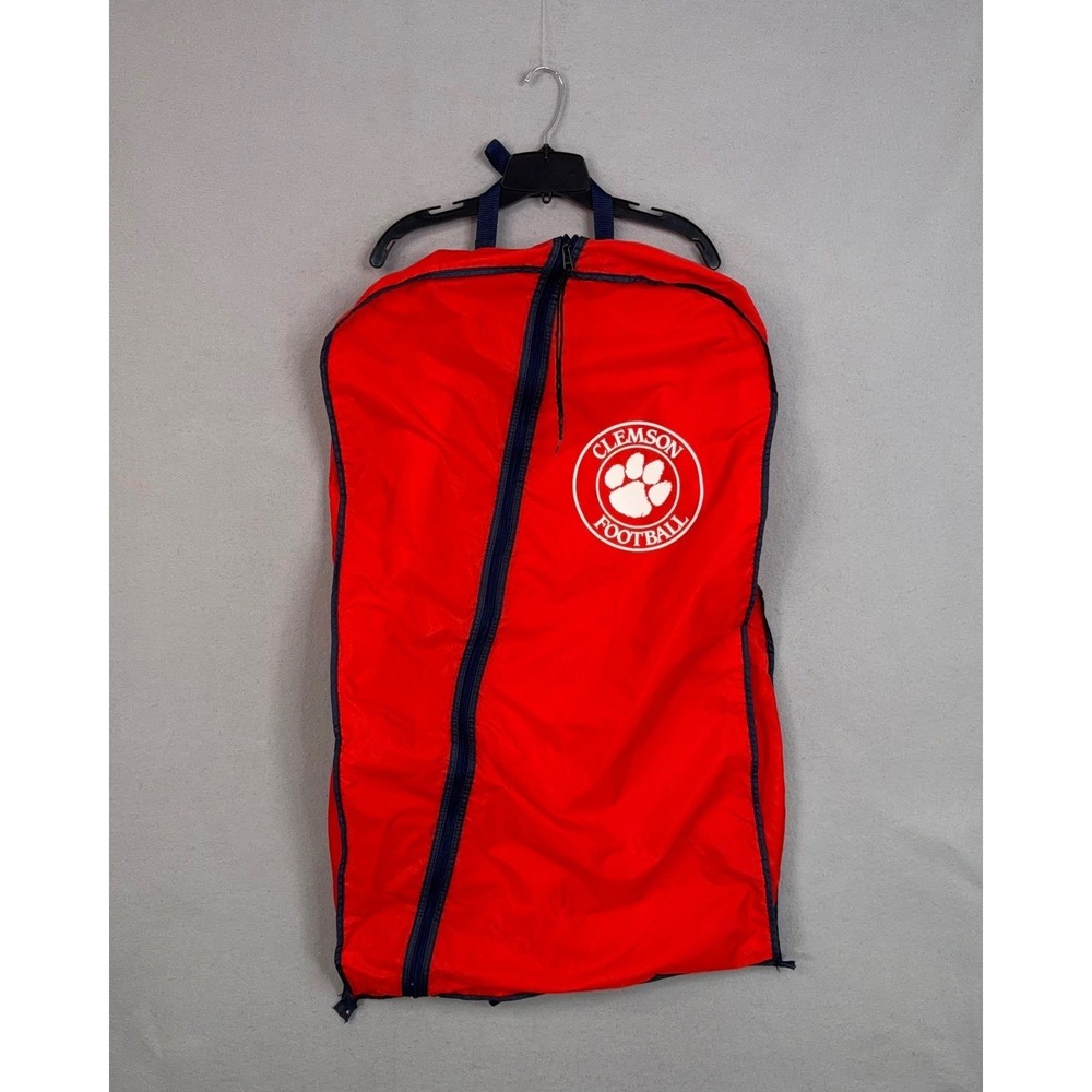 Clemson Football Garment Bag Unisex OS Red Logo Travel Suit Cover Gameday Sporty